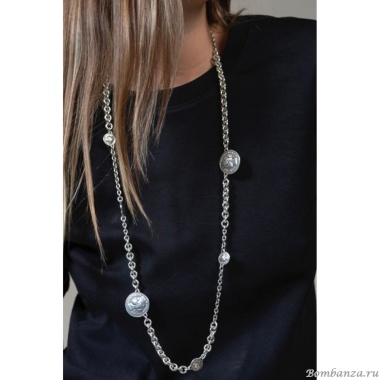 Колье Ciclon, Zoe, с монетами, металл, CN-245807 серебристый